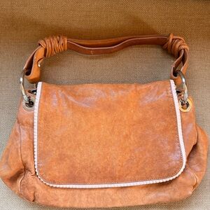 Stuart Weitzman Tan Leather Shoulder Bag